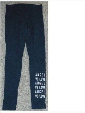 Victorias Secret Gray Leggings Womens M Love VS Angel Yoga Pants